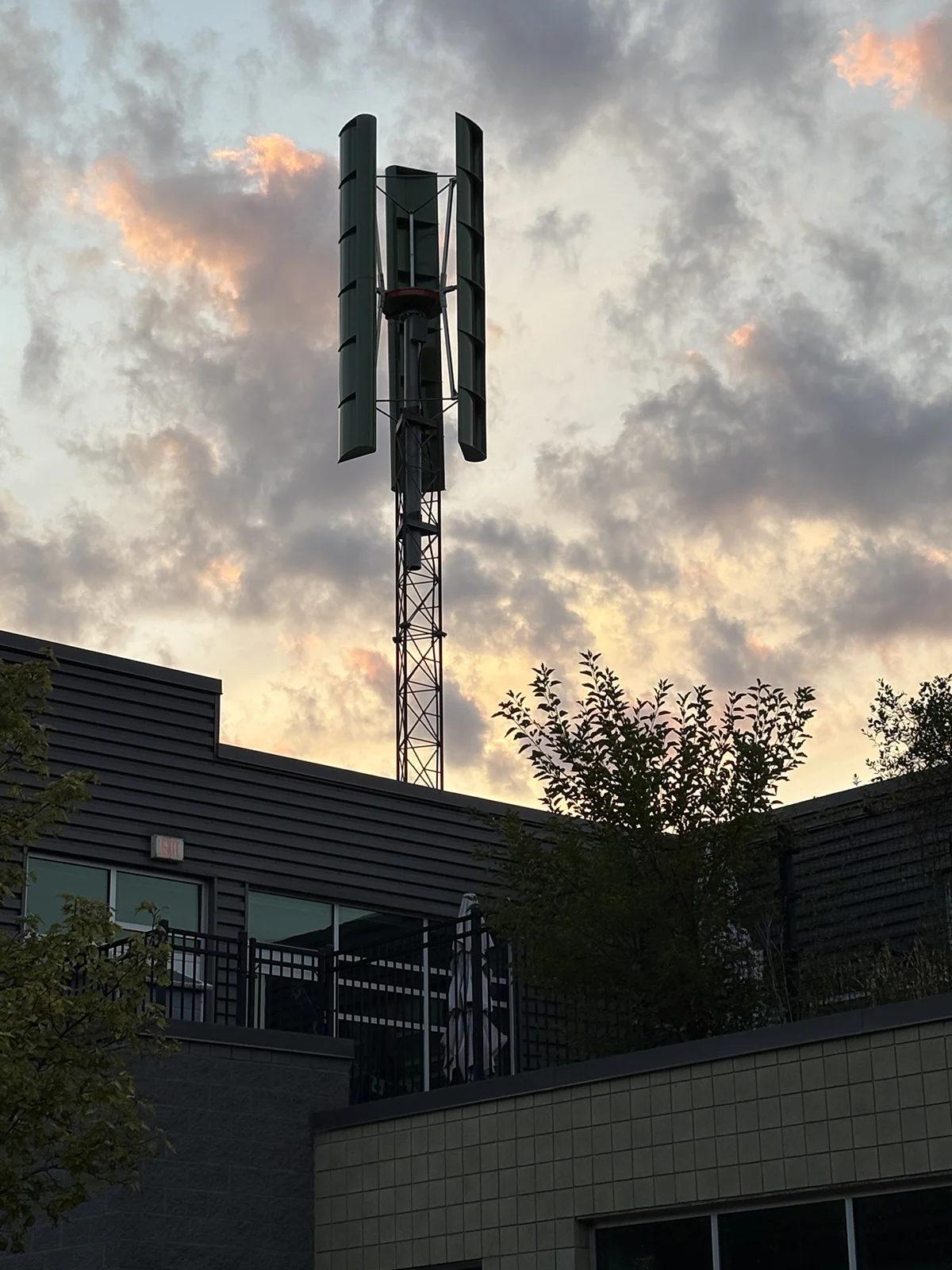 Vertical wind turbine generator
