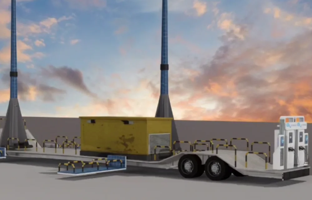 Portable EV charging station