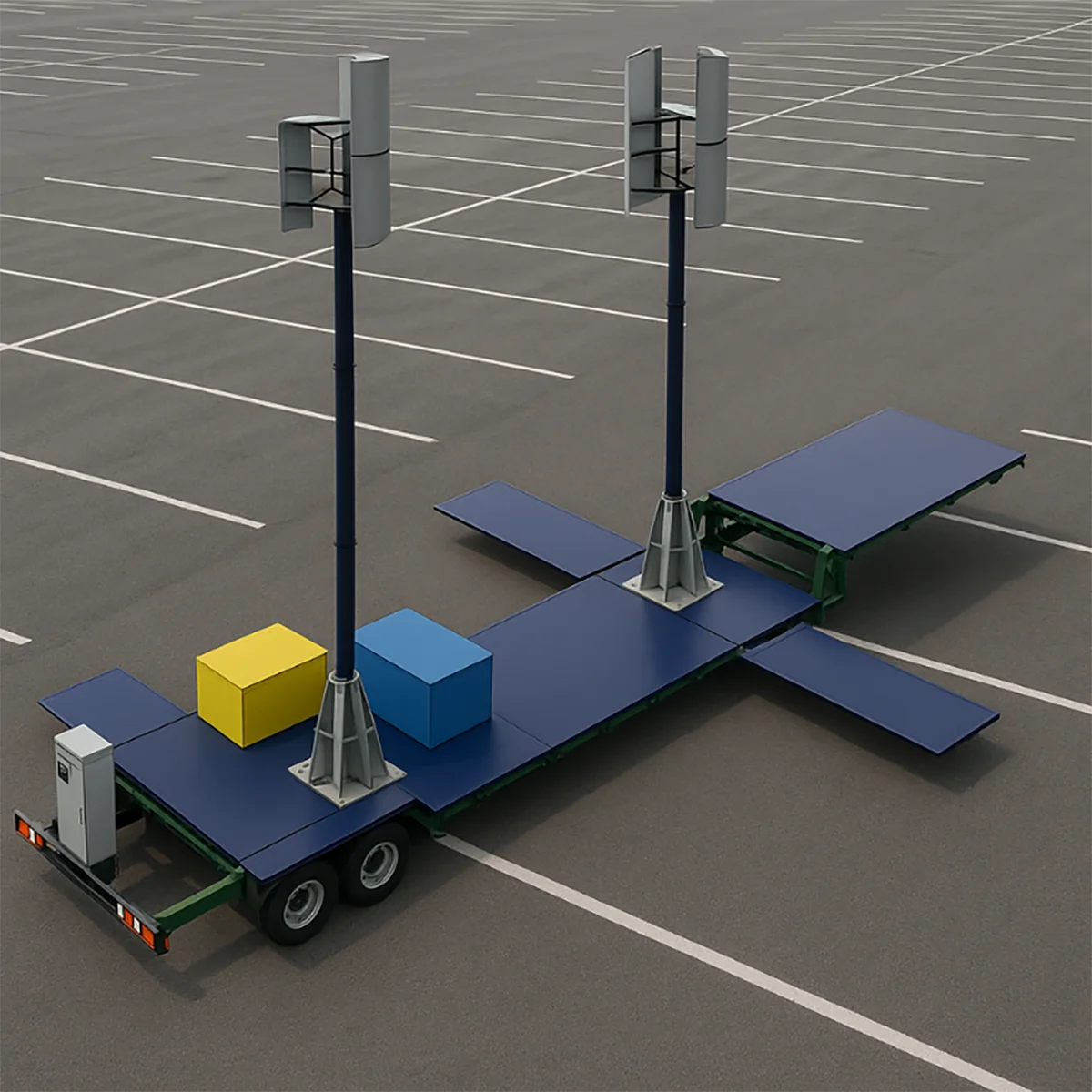 Portable power trailer